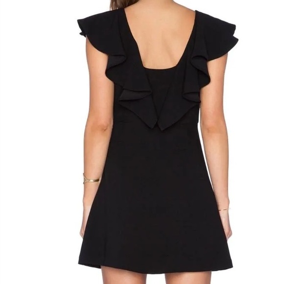BCBGeneration Black Ruffle Mini Dress - Picture 2 of 6
